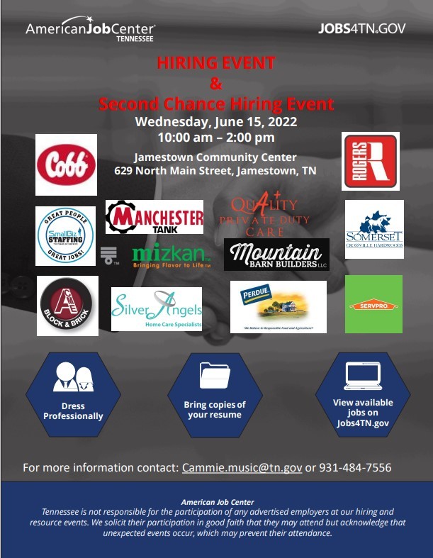 Fentress County Job Fair 6152022.jpg TCAT Upper Cumberland